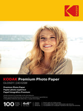 Load image into Gallery viewer, KODAK Premium Photo Paper - 4x6 inches - 100 Photo Sheets