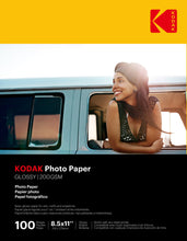 Load image into Gallery viewer, KODAK Photo Paper Gloss - 8.5 x 11 inches - 100 Sheets - diyphotopaper