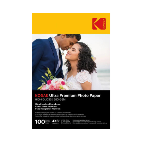 KODAK Ultra Premium Photo Paper Gloss - 4x6 inches - 100 Sheets