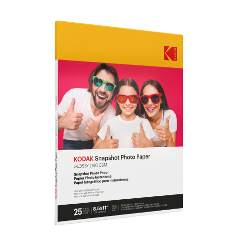 New Fun KODAK Snapshot Photo Paper Gloss - 8.5 x 11 inches packs