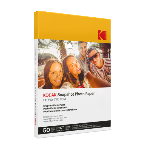 NEW Fun KODAK Snapshot Photo Paper Gloss - 5x7 inches 50 sheets