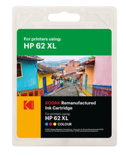 Load image into Gallery viewer, KODAK Replacement for HP - Ink Cartridge - HP62XL - Color - diyphotopaper
