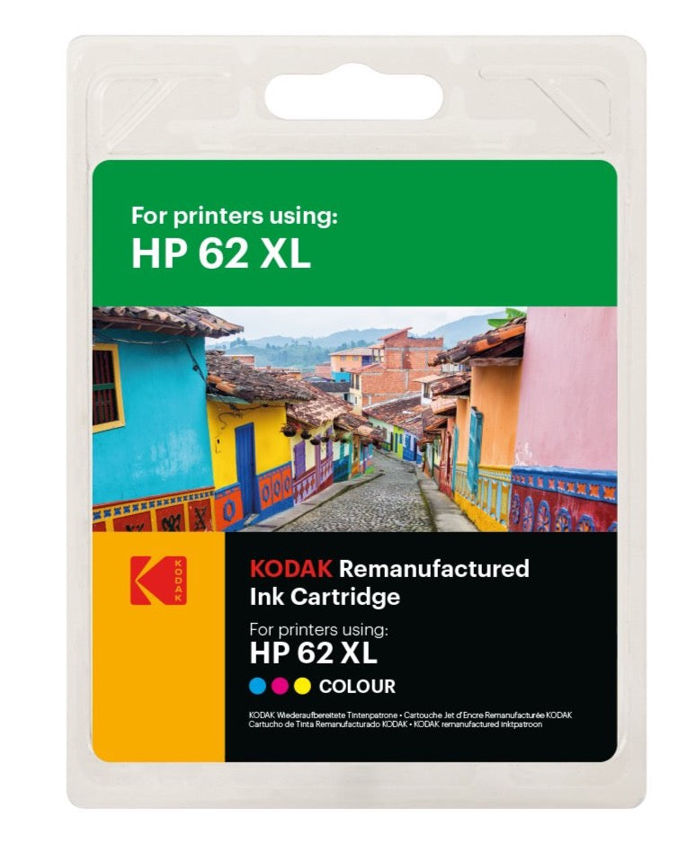 KODAK Replacement for HP - Ink Cartridge - HP62XL - Color - diyphotopaper
