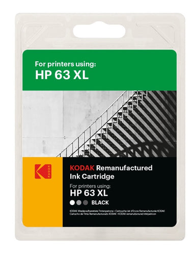 KODAK Replacement for HP -  Ink Cartridge - HP63XL - Black - diyphotopaper