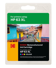 Load image into Gallery viewer, KODAK Replacement for HP - Ink Cartridge - HP63XL - Color - diyphotopaper
