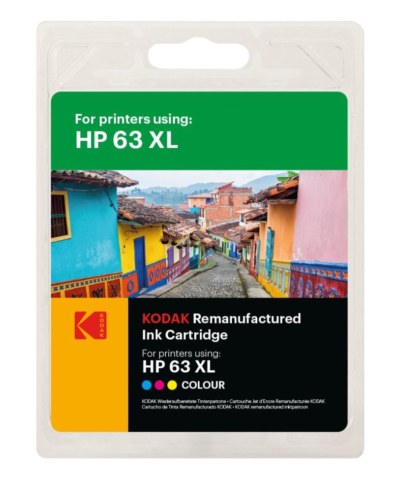 KODAK Replacement for HP - Ink Cartridge - HP63XL - Color - diyphotopaper