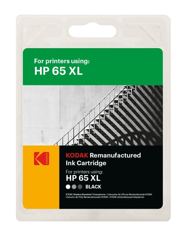 KODAK Replacement for HP - Ink Cartridge - HP65XL - Black - diyphotopaper